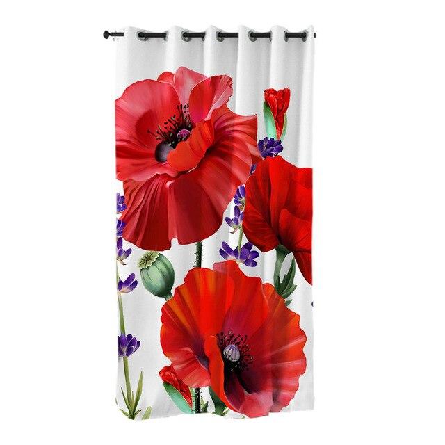 Rideau avec coquelicots – Image 5