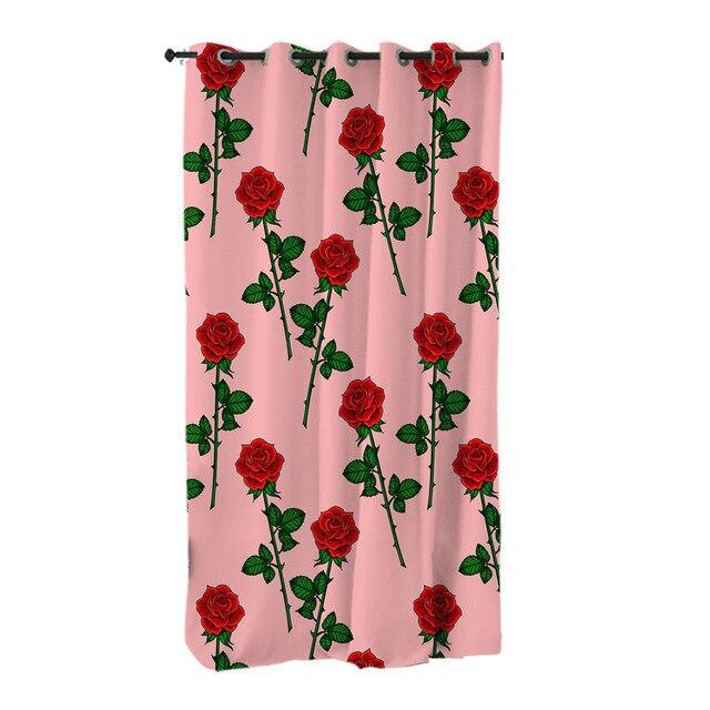 Rideau rose rouge – Image 4