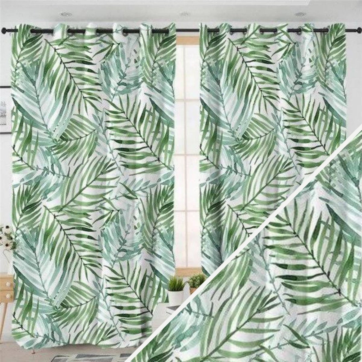 Rideaux feuilles de palmier – Image 2
