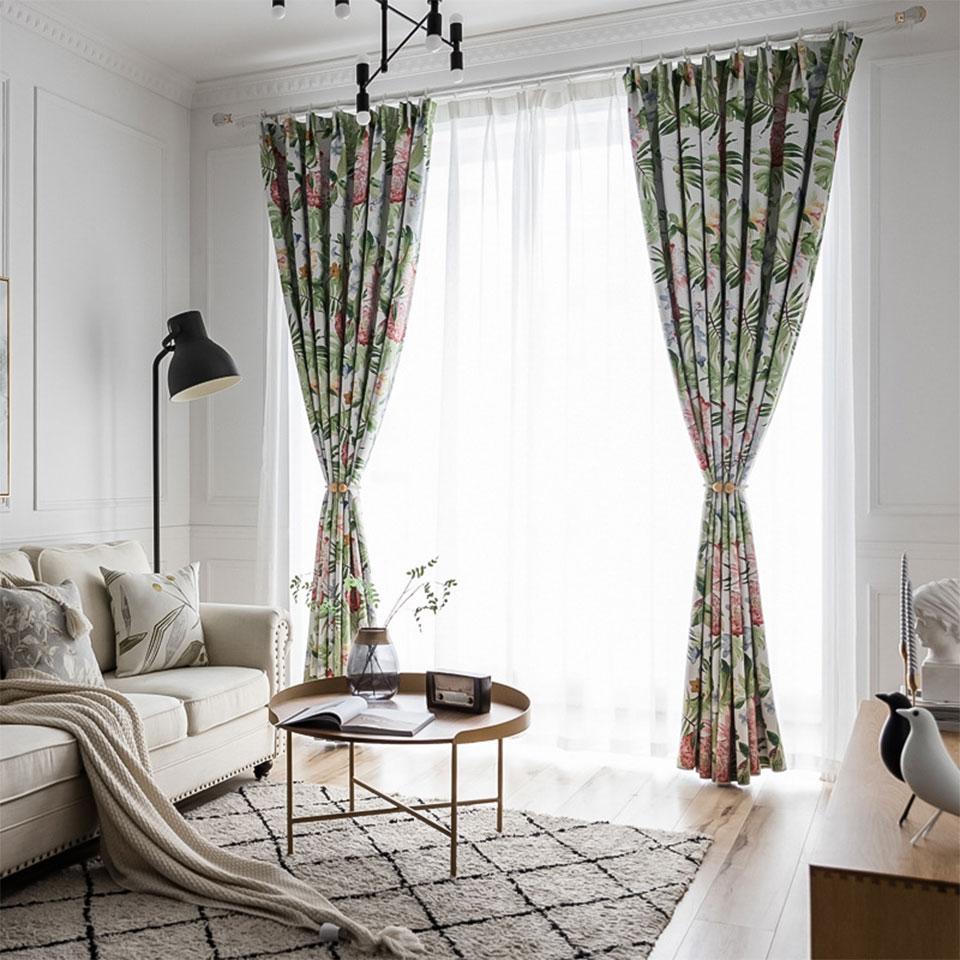 Rideaux fleuris pour salon – Image 4
