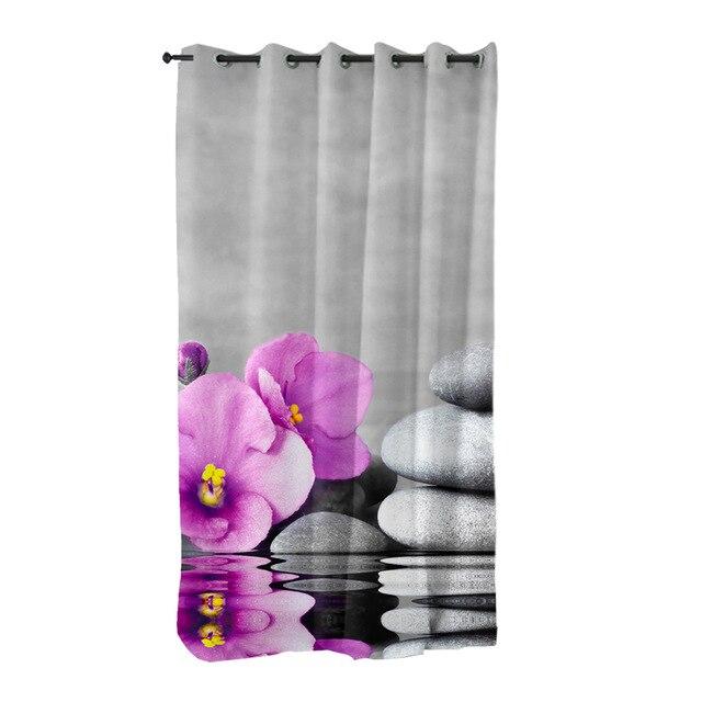 Rideaux galets orchidées – Image 4