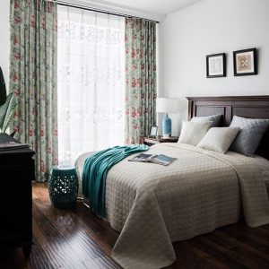 Rideaux motif flamant rose