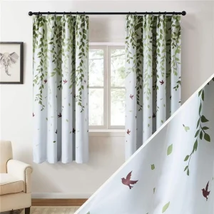 Rideaux occultants fleuris