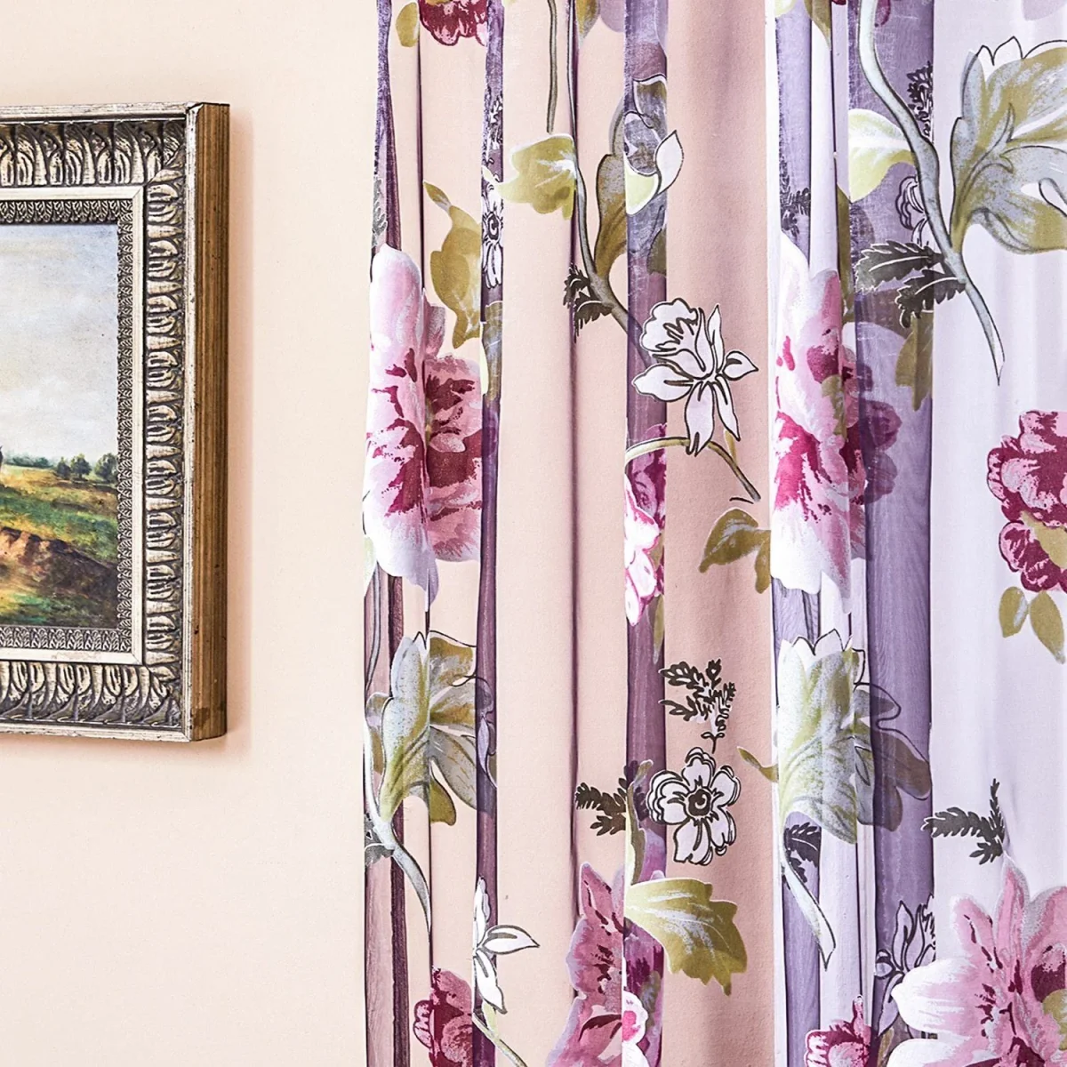 Rideaux voilage fleurs – Image 6