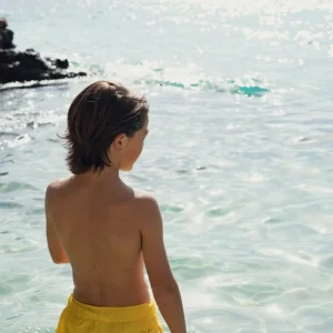 Short de bain garçon, jaune | CAPRI