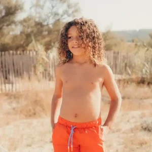 Short de bain garçon, orange | CAPRI