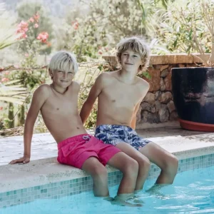 Short de bain garçon, rose | CAPRI