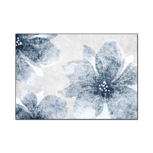 tapis contemporain motif floral – Image 3