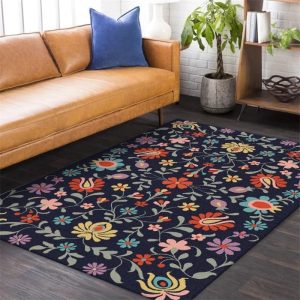 Tapis design fleurs