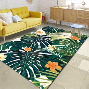 Tapis feuilles de palmier