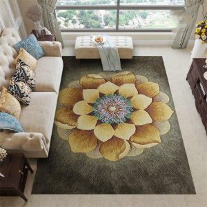 Tapis fleur moderne