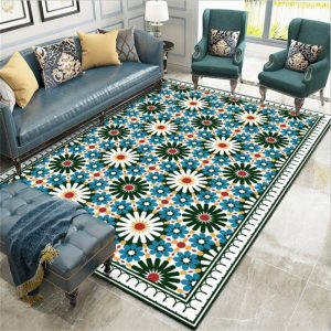 Tapis fleuri original