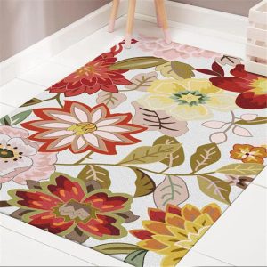 Tapis fleuri pour chambre
