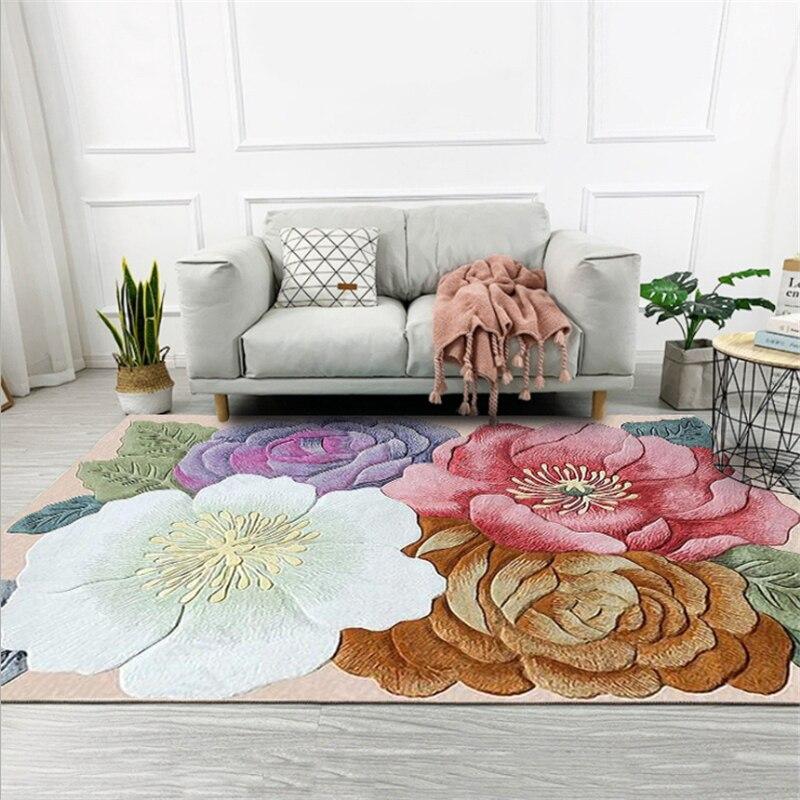 Tapis imprimé fleurs – Image 4