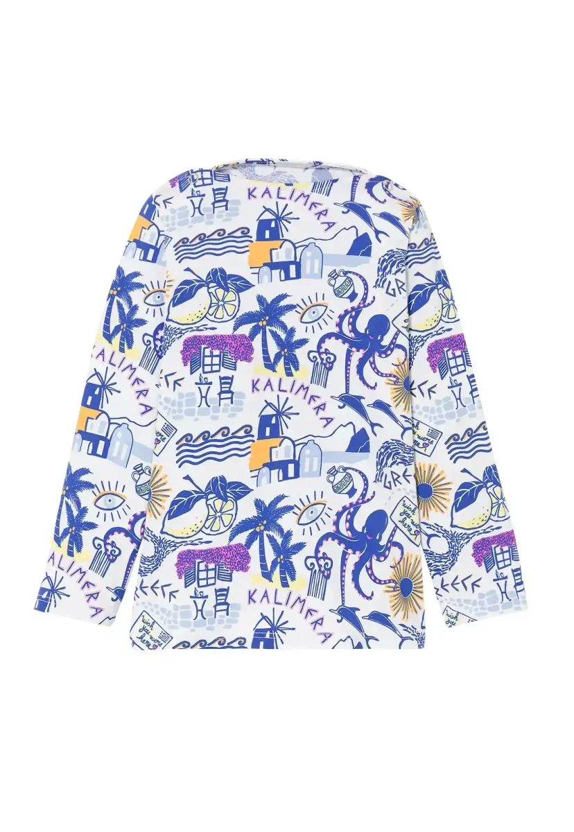 Tee-shirt garçon anti UV motifs grecs | PAROS T-SHIRT – Image 3