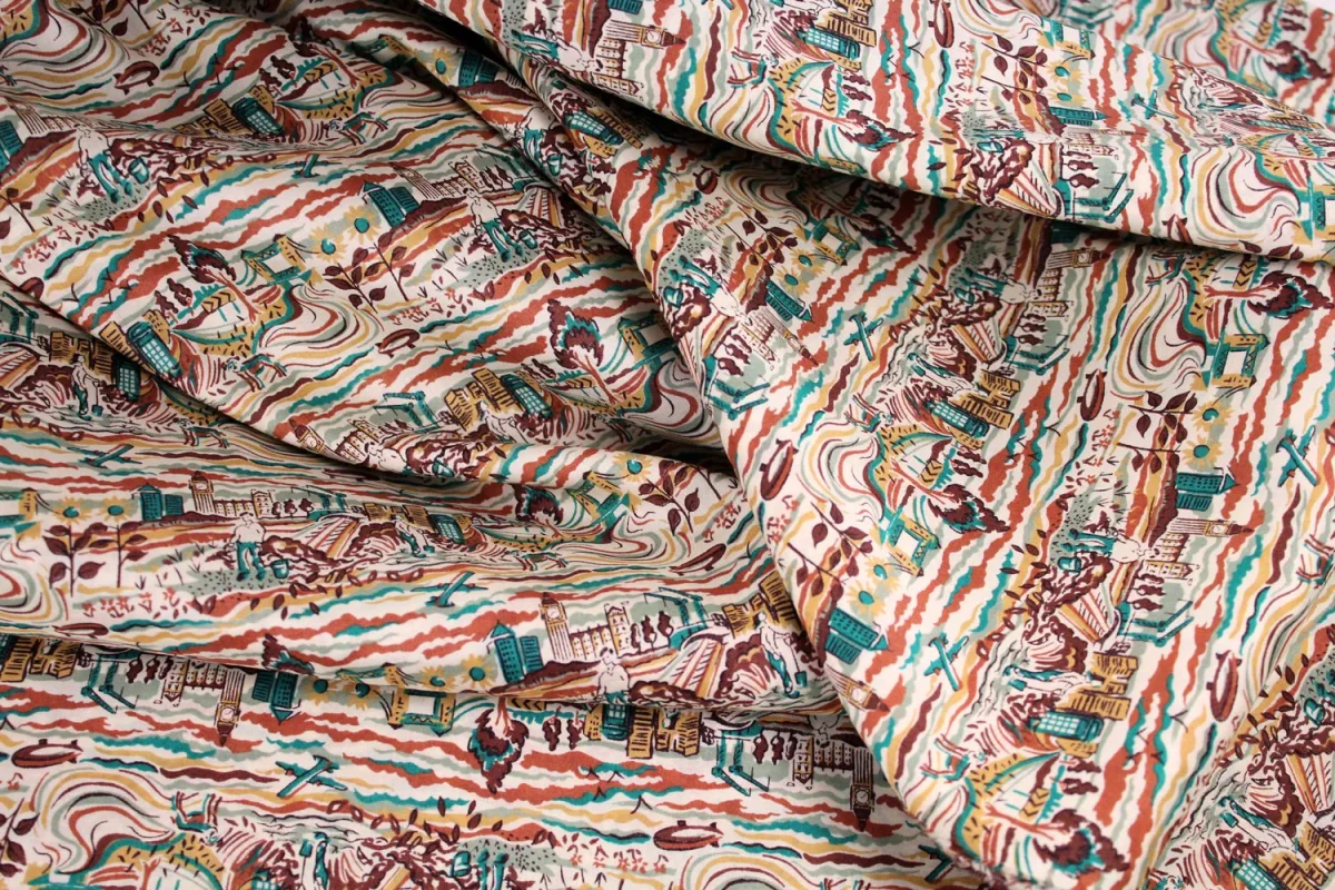 Tissu Liberty Richard and Lyl très joli motif, 10cm – Image 3