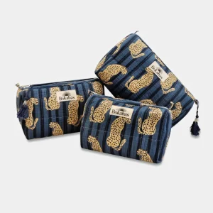 Trousse matelassée - GUEPARD Bleu