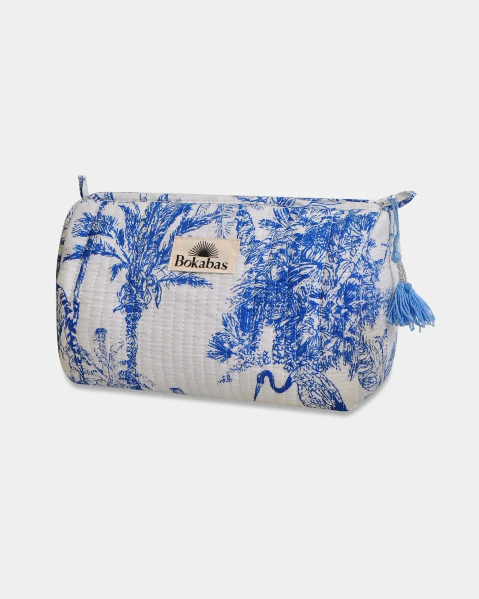 Trousse matelassée - JOUY Bleu – Image 4