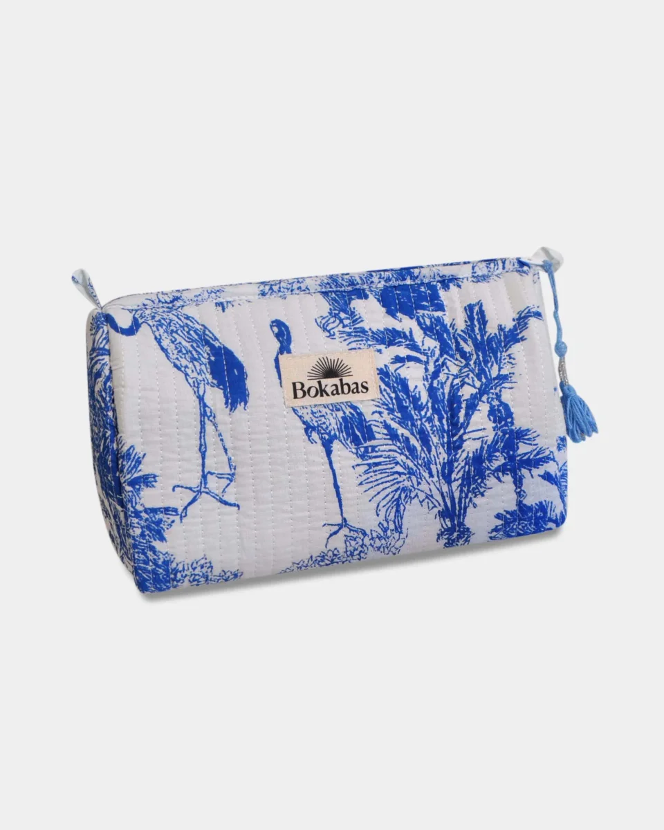 Trousse matelassée - JOUY Bleu – Image 5