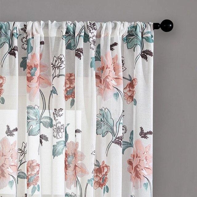 Voilage blanc fleuri – Image 4